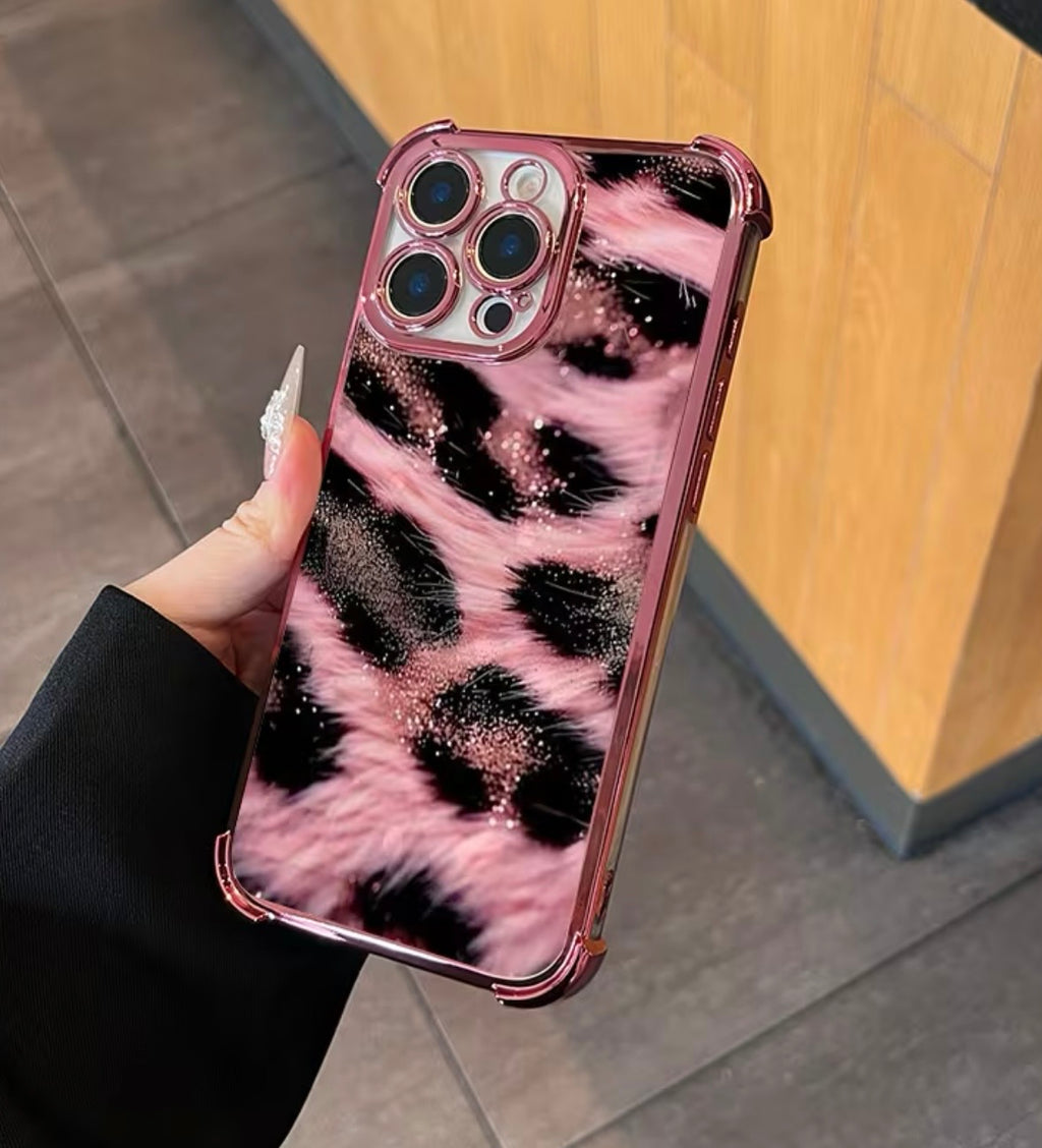Funda Premium Para iPhone | Diseño Rosa & Negro