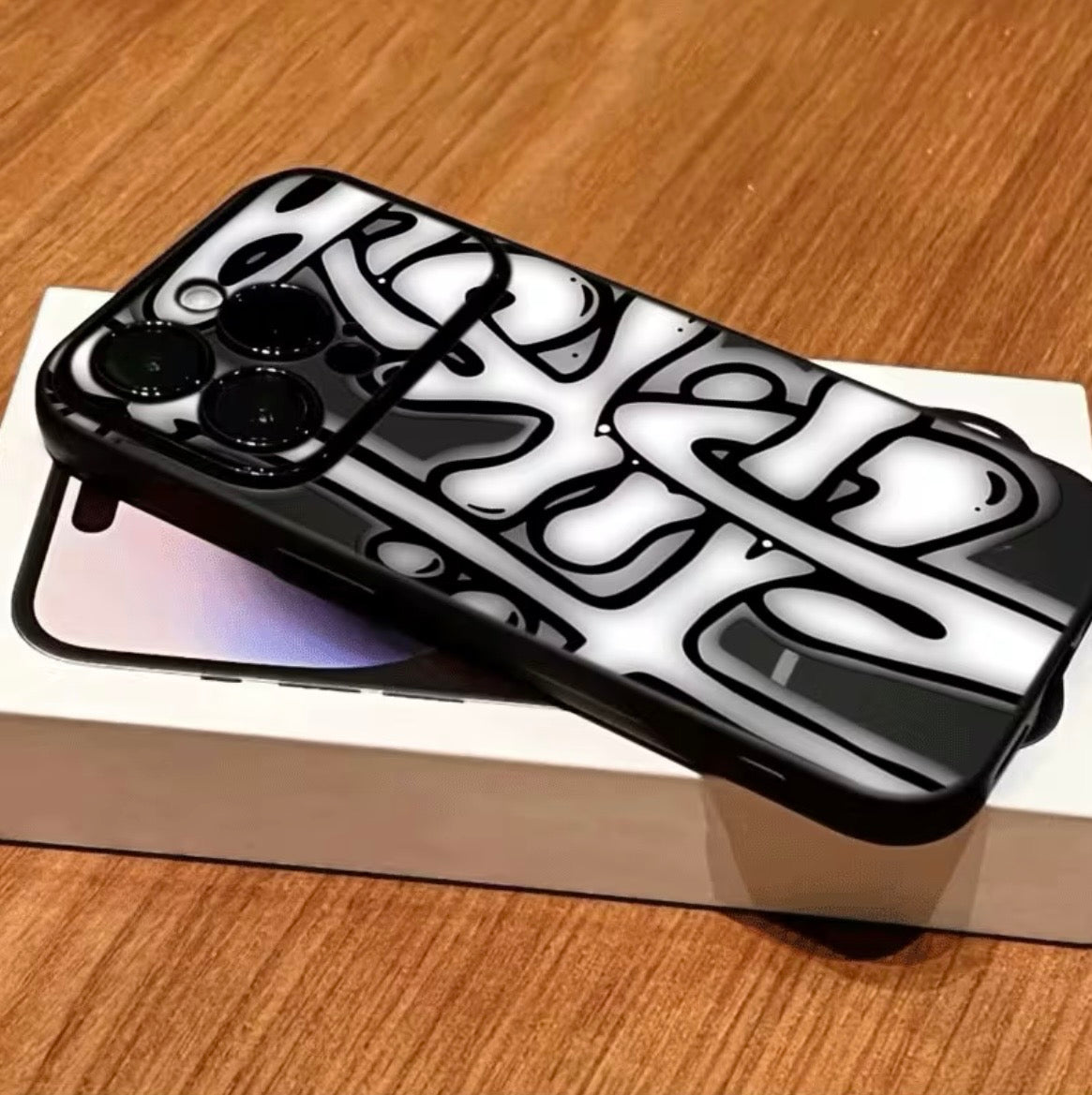 Funda Premium para iPhone | Diseño Blanco & Negro 🖤🤍